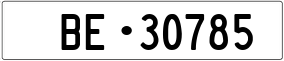 Trailer License Plate